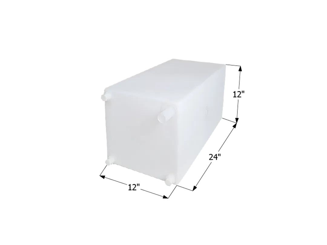 12735 – ICON Fresh Water Tank, 15 Gallon Capacity Roto Molded 24 Inch Width x 12 Inch Length x 12 Inch Height With Th...